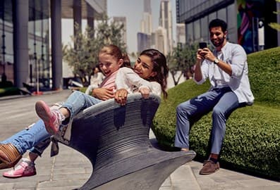 Family in Dubai Design District
